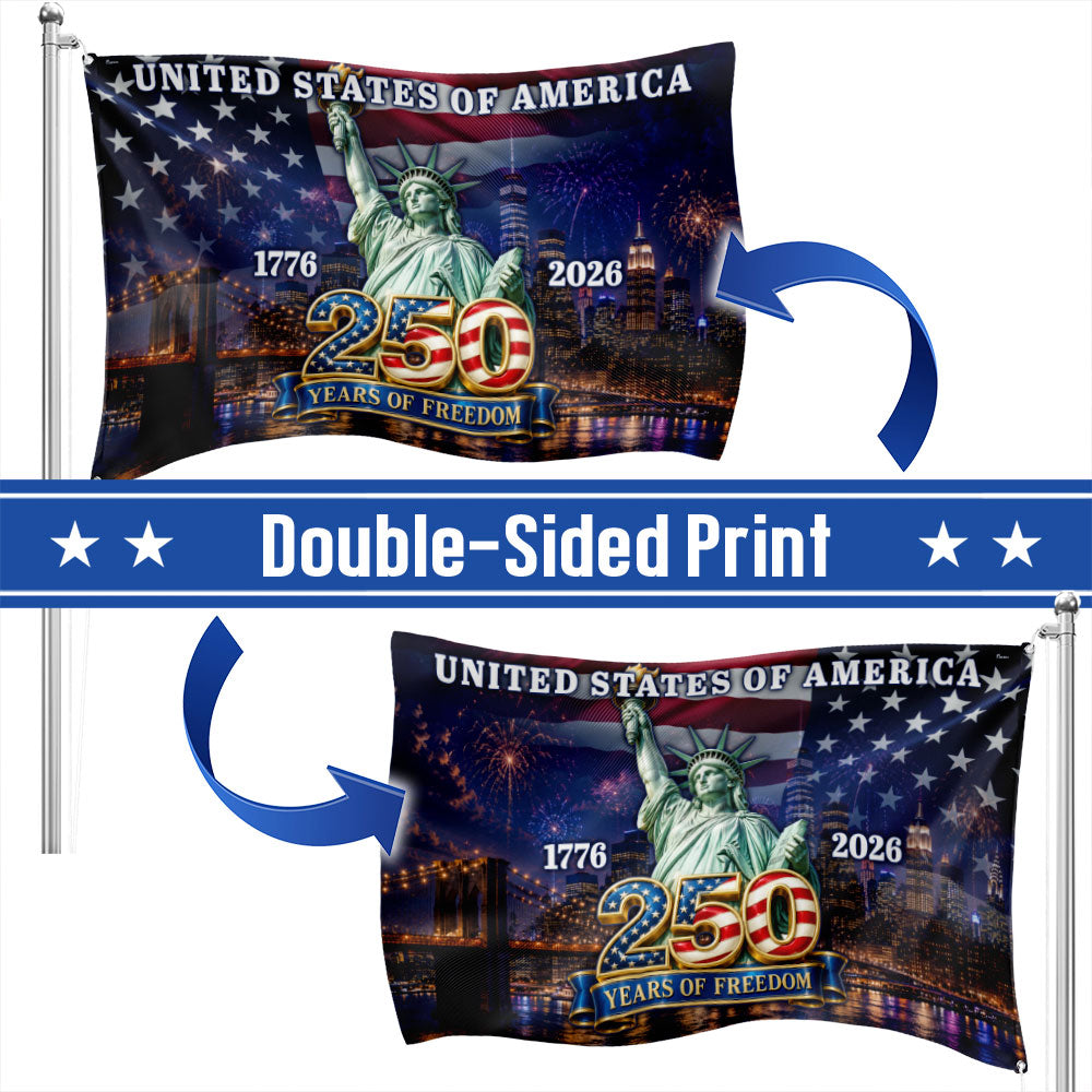 250th Anniversary United States of America Patriotic Liberty Grommet Flag