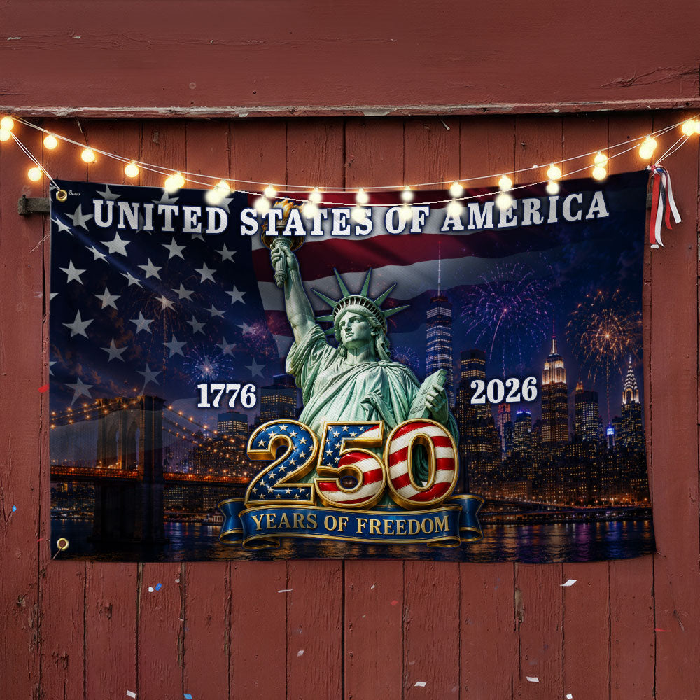 250th Anniversary United States of America Patriotic Liberty Grommet Flag