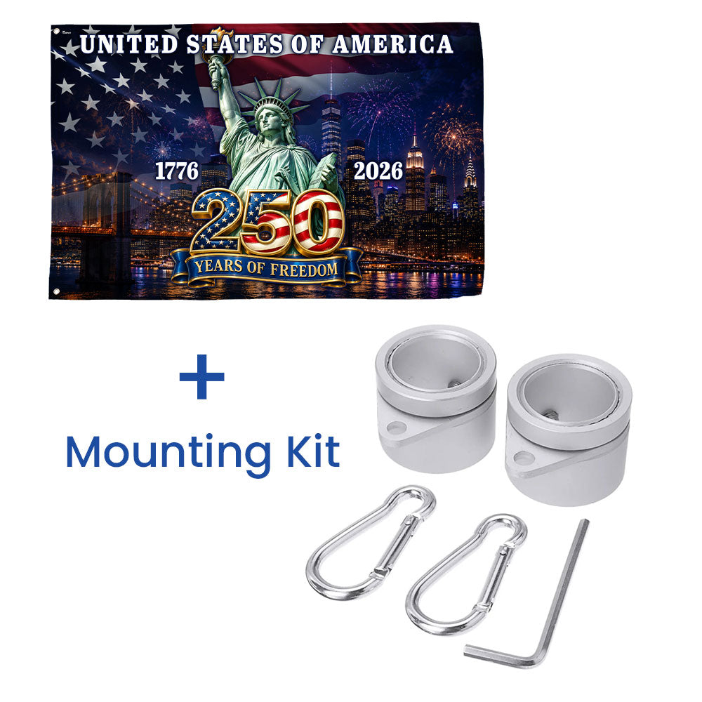 250th Anniversary United States of America Patriotic Liberty Grommet Flag