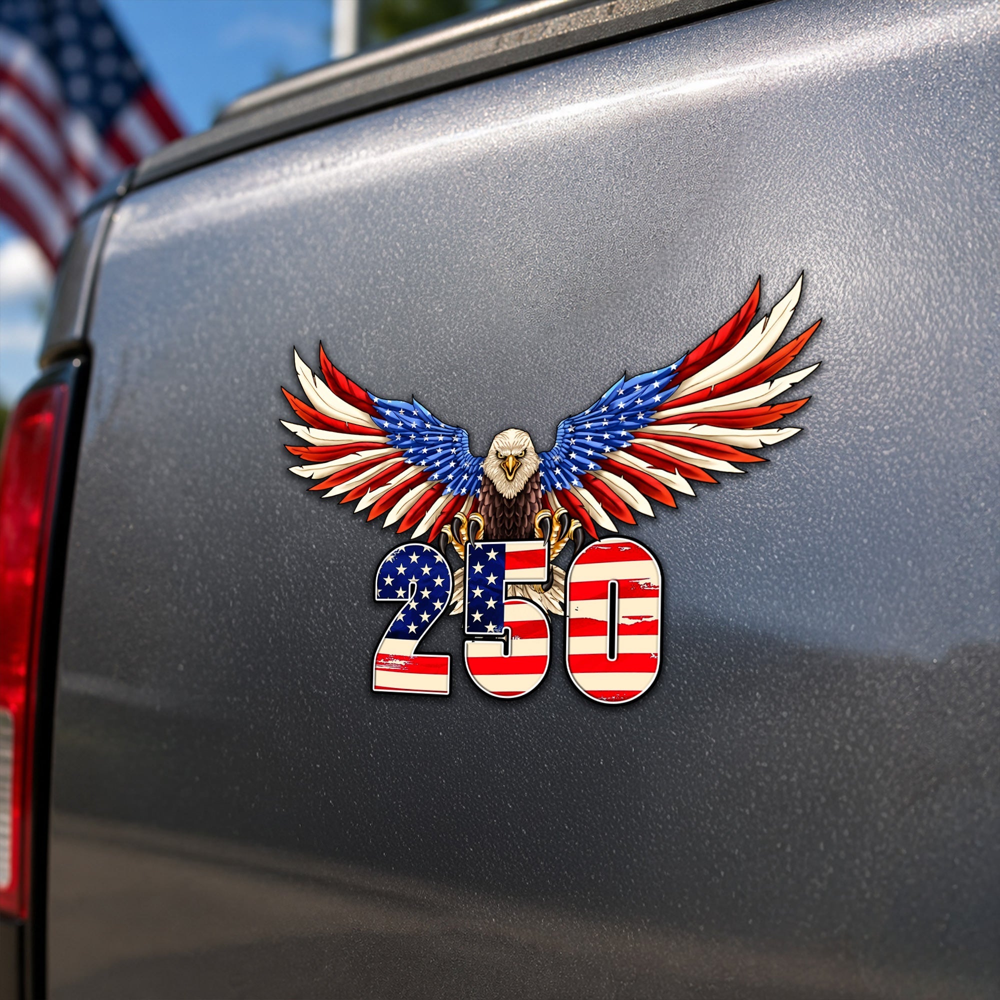 250th Anniversary Patriotic Eagle USA Vehicle Magnet for Car