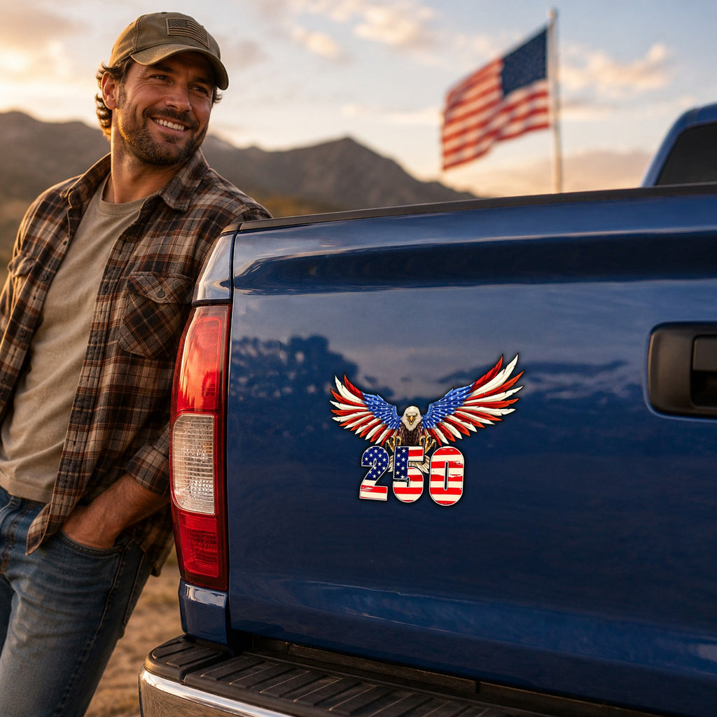 250th Anniversary Patriotic Eagle USA Vehicle Magnet for Car