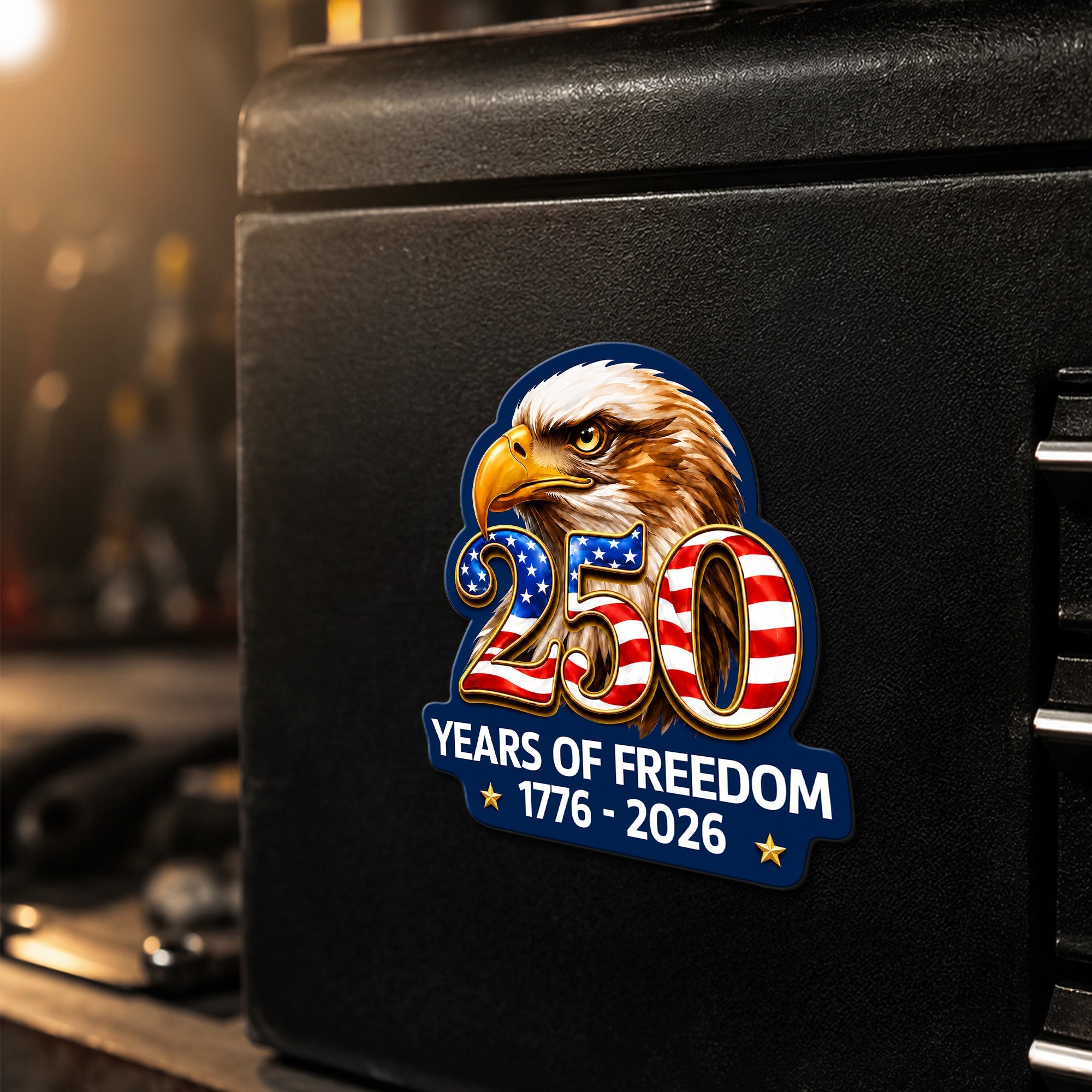 Patriotic Eagle 250 Years of Freedom Car Magnet for Patriotic Decor