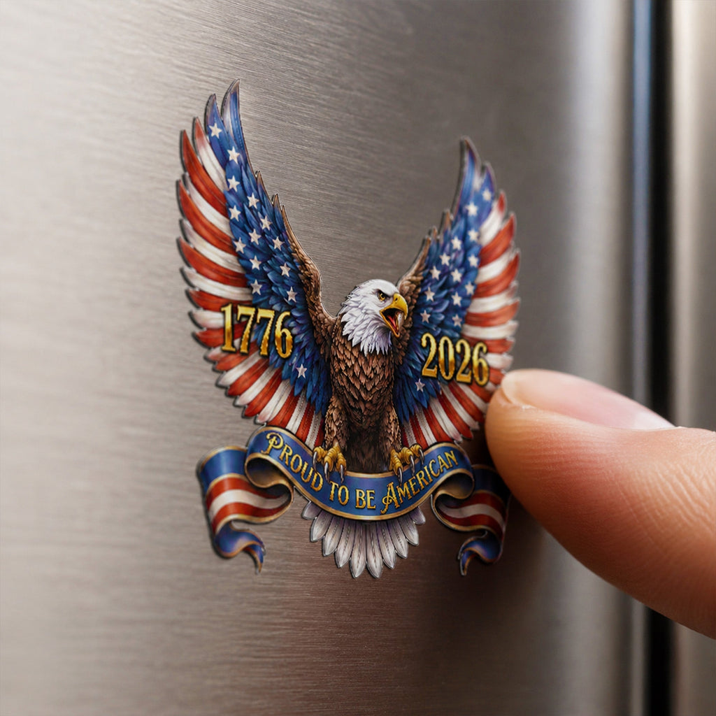 250th Anniversary Patriotic Eagle Proud to Be American Car Magnet