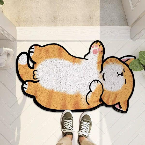 Napping Ballsy Cat Rutschfester Fußmatte Teppich | Brehn