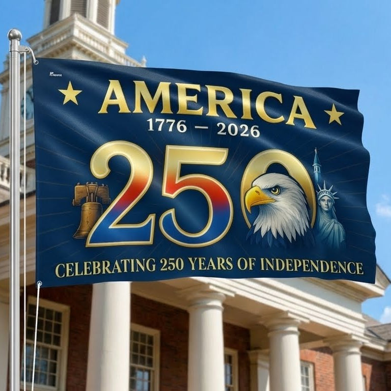 Flagwix American Flag - America 250th Anniversary Grommet Flag for Patriotic Decor
