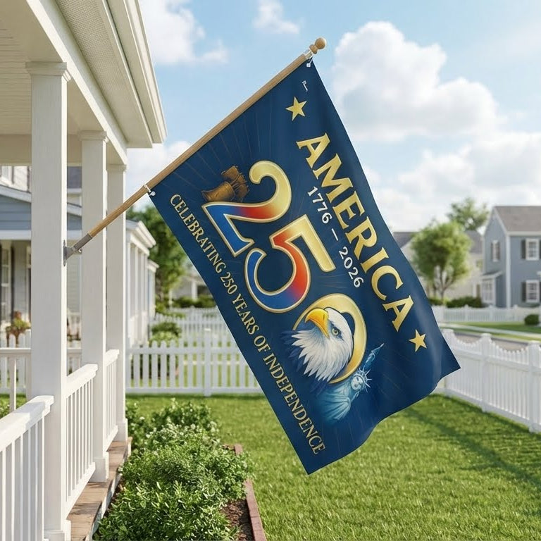 Flagwix American Flag - America 250th Anniversary Grommet Flag for Patriotic Decor