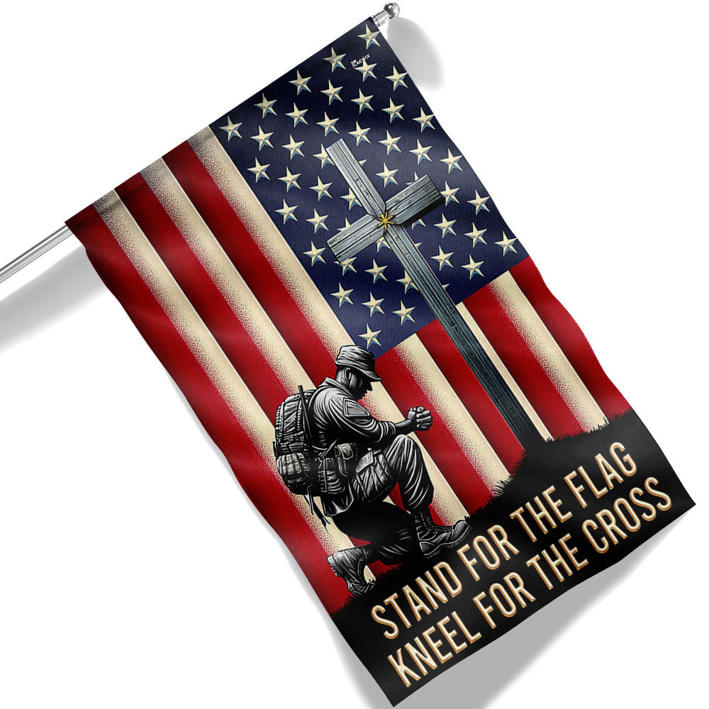 American Flag with Cross Veterans Day Christ Flag