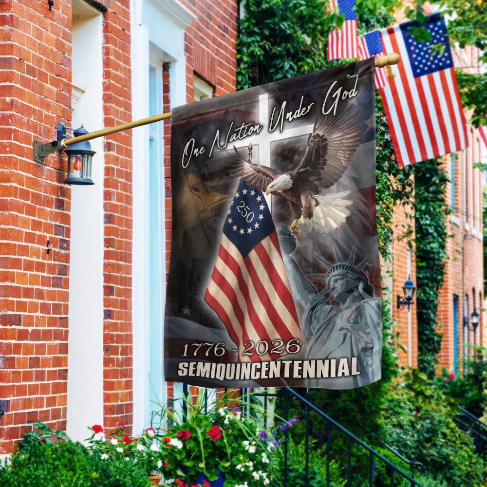 One Nation Under God Flag for Semiquincentennial 1776 2026 Celebration