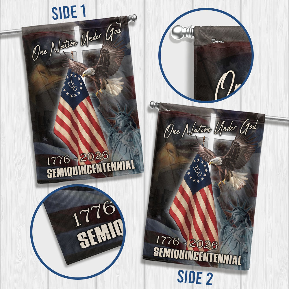 One Nation Under God Flag for Semiquincentennial 1776 2026 Celebration