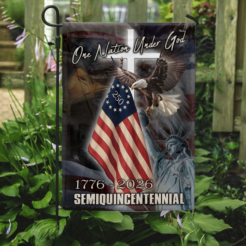 One Nation Under God Flag for Semiquincentennial 1776 2026 Celebration