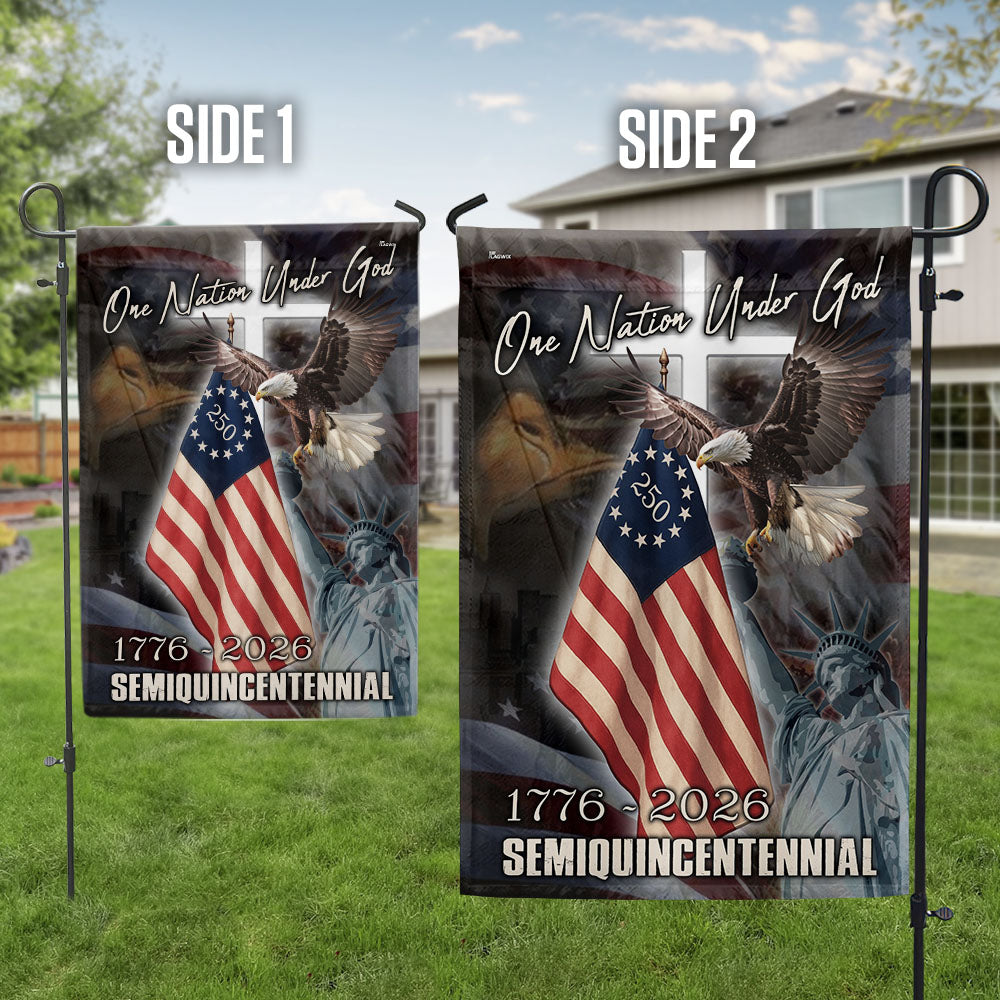 One Nation Under God Flag for Semiquincentennial 1776 2026 Celebration