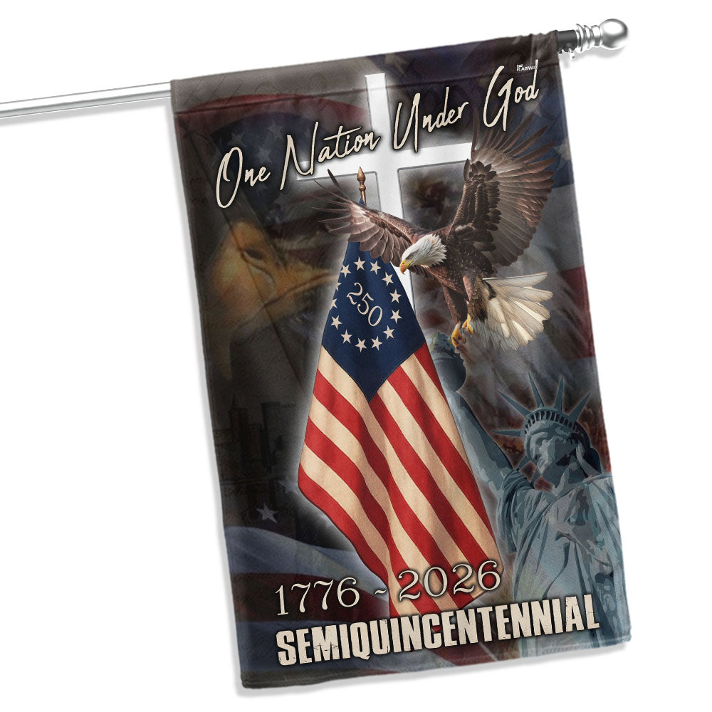 One Nation Under God Flag for Semiquincentennial 1776 2026 Celebration