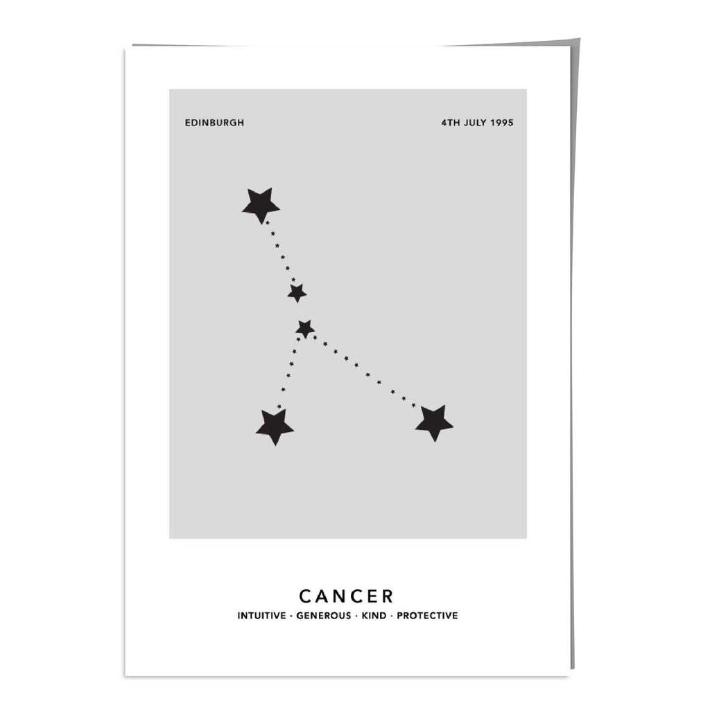 KREBS - Personalized Zodiac Constellation Print | Bowlift