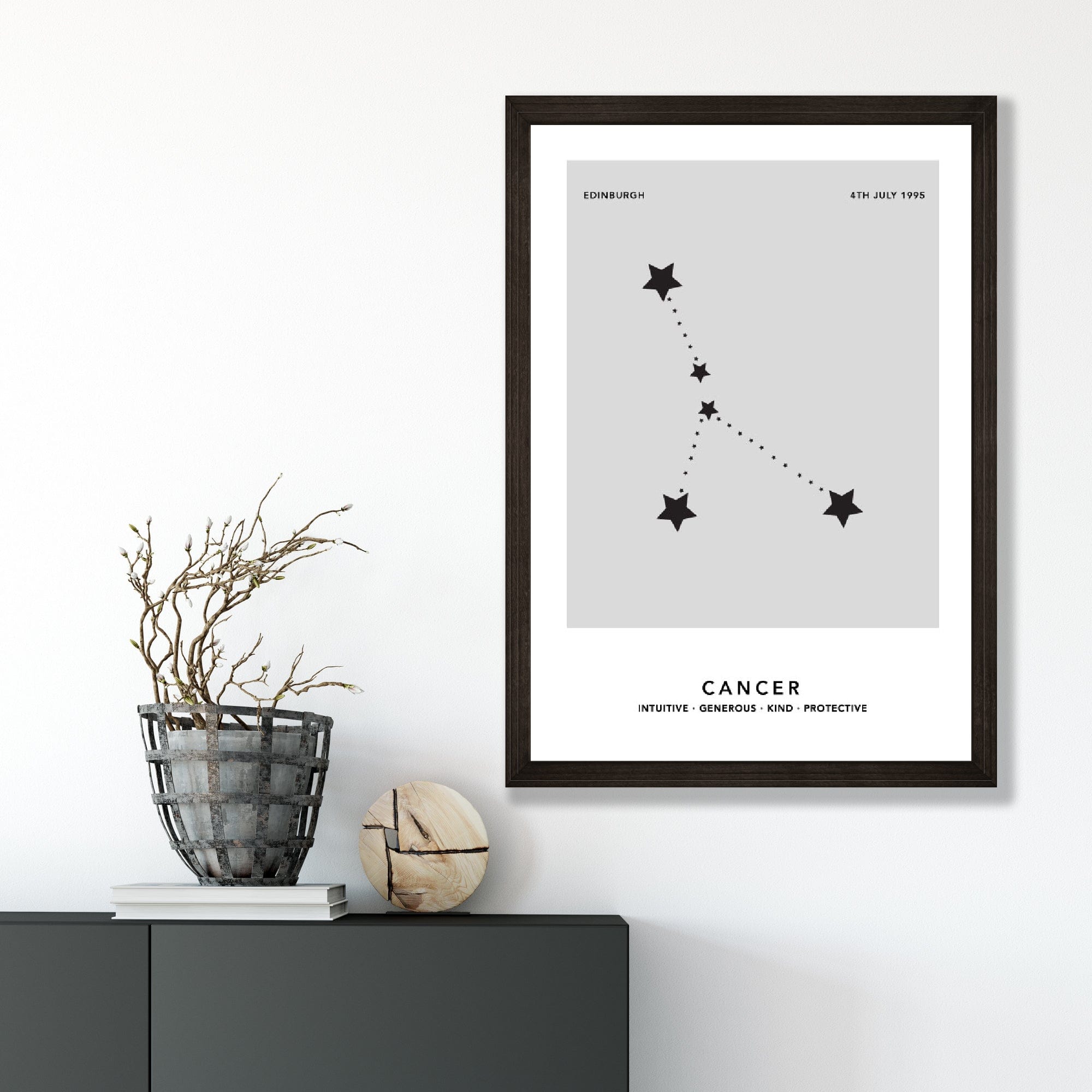 KREBS - Personalized Zodiac Constellation Print | Bowlift