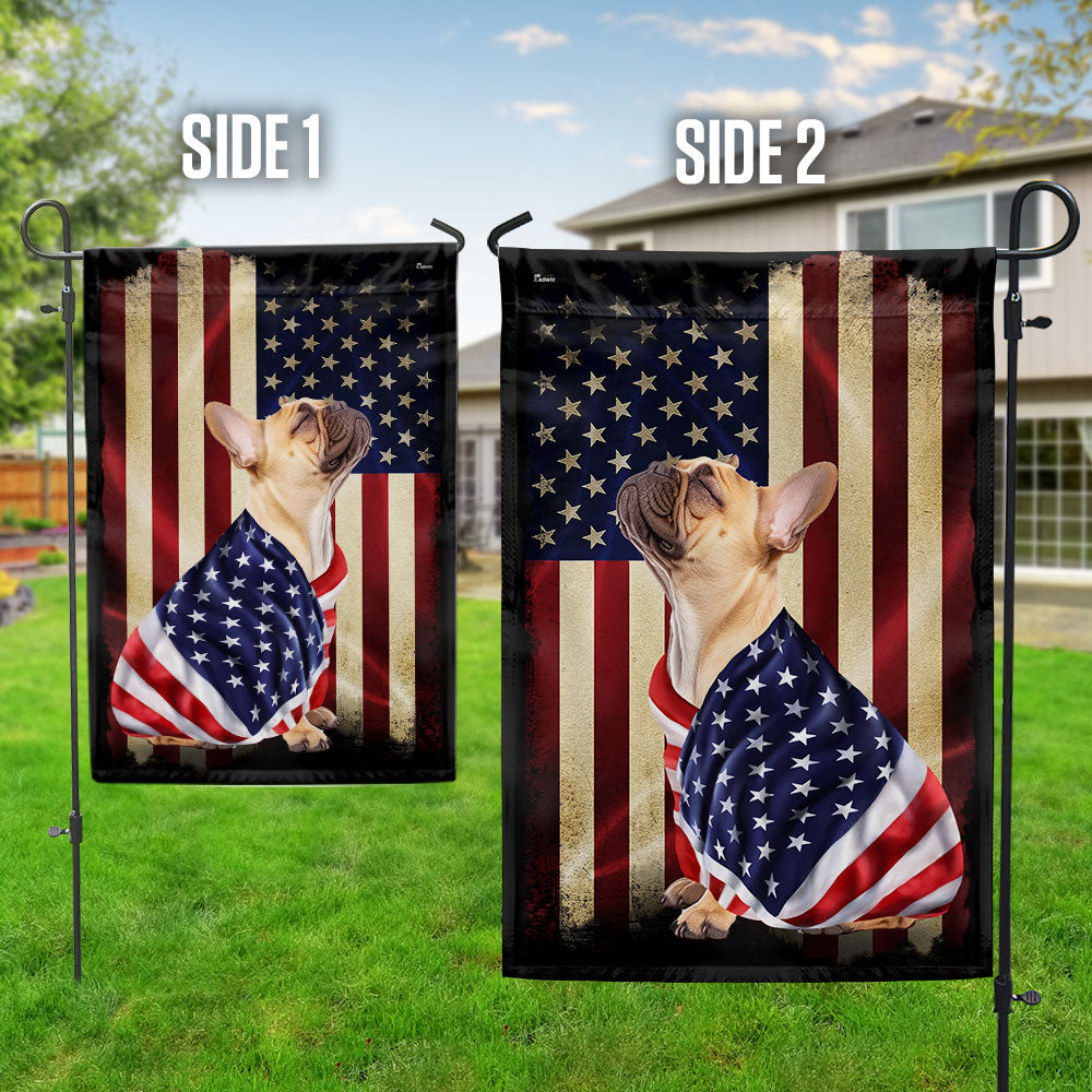 French Bulldog American Flag - Wrapped in Glory Flag 3-Day Shipping