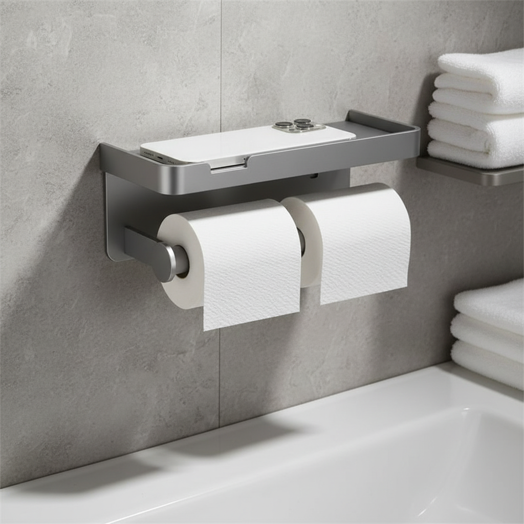 Space-saving toilet paper holder - ToiletHaven