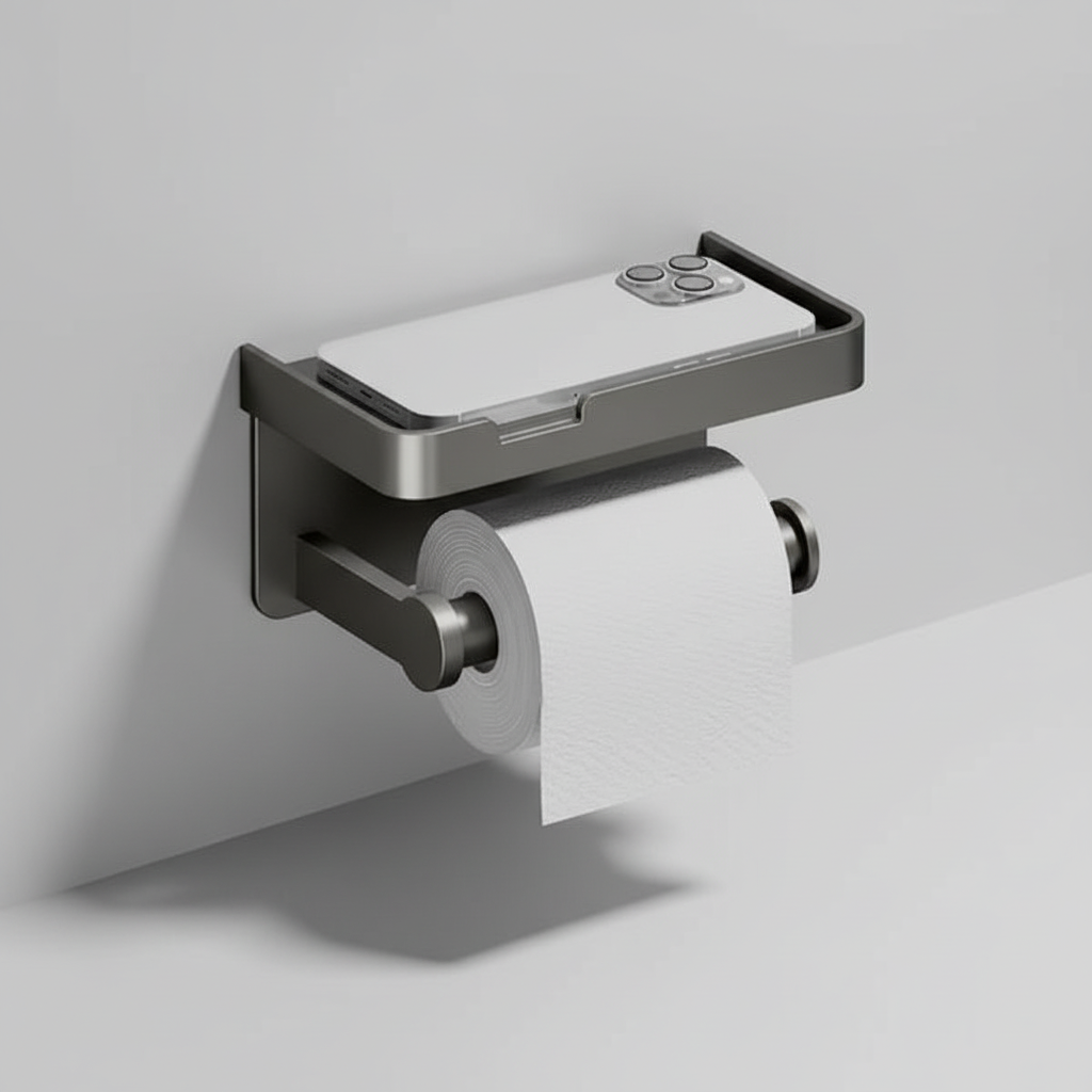 Space-saving toilet paper holder - ToiletHaven