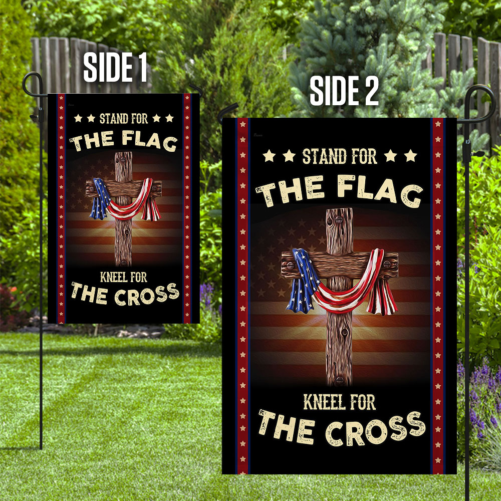 Stand For The Flag Kneel For The Cross Flag