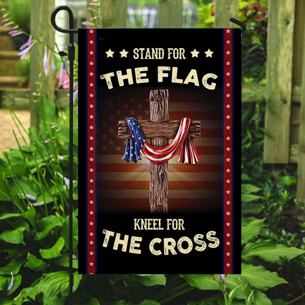 Stand For The Flag Kneel For The Cross Flag