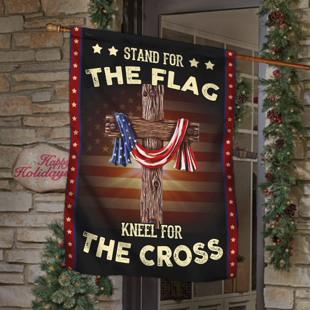 Stand For The Flag Kneel For The Cross Flag