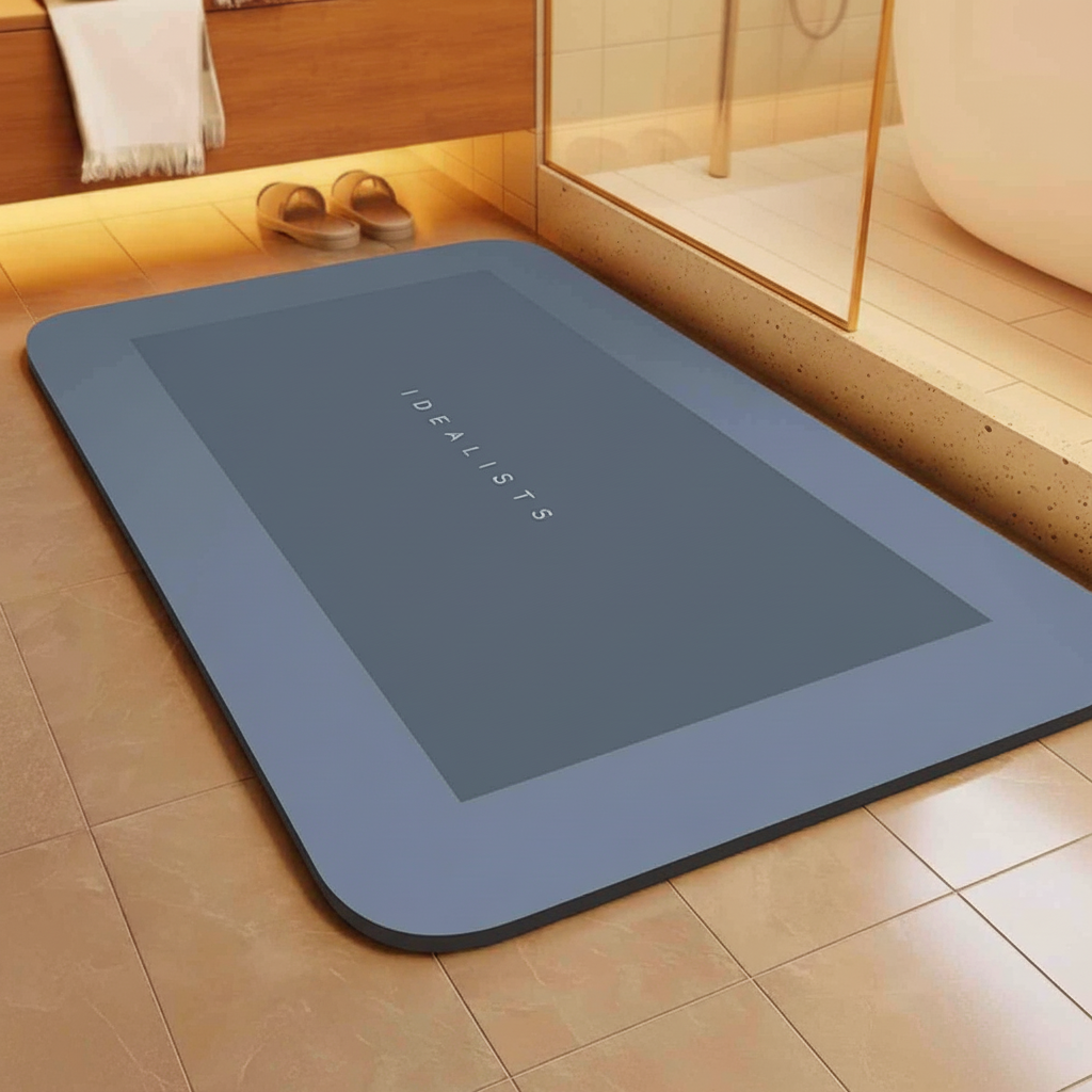Rectangular Non-Slip Bath Mat - BathLuxeon