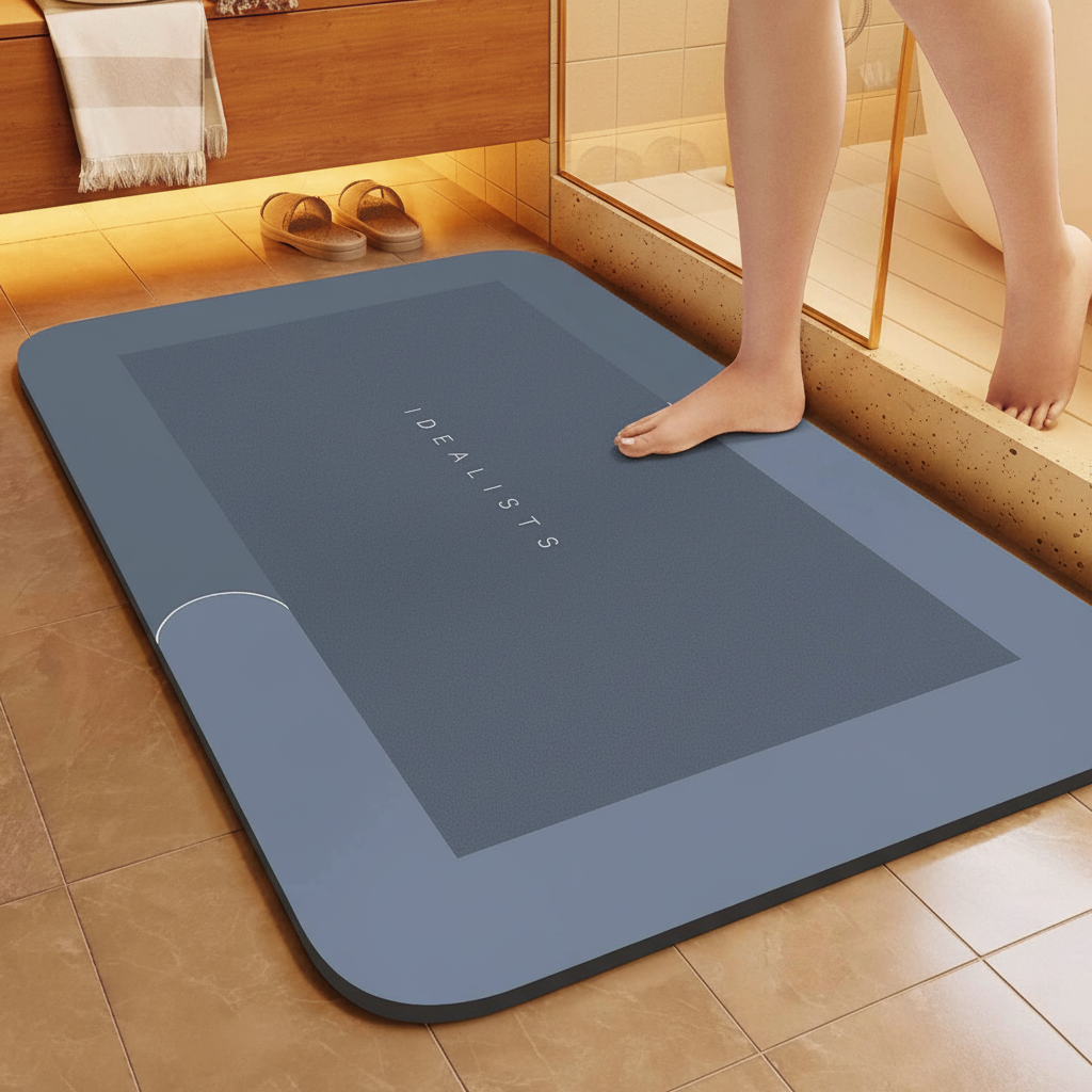 Rectangular Non-Slip Bath Mat - BathLuxeon