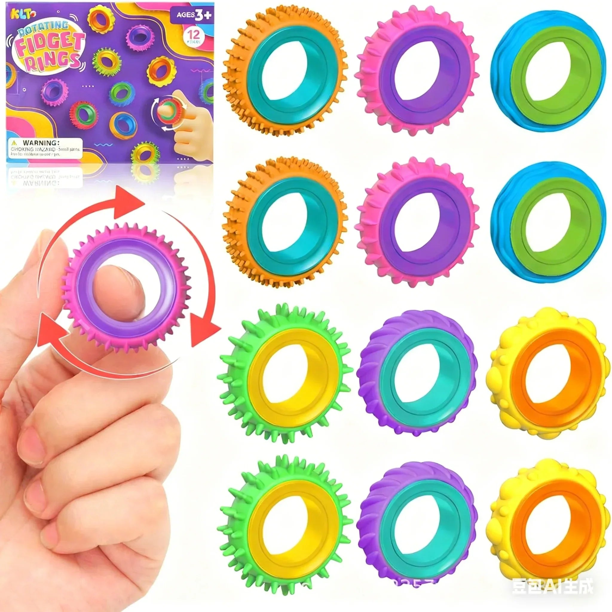 Rotating Sensory Ring Toy - Spinlette