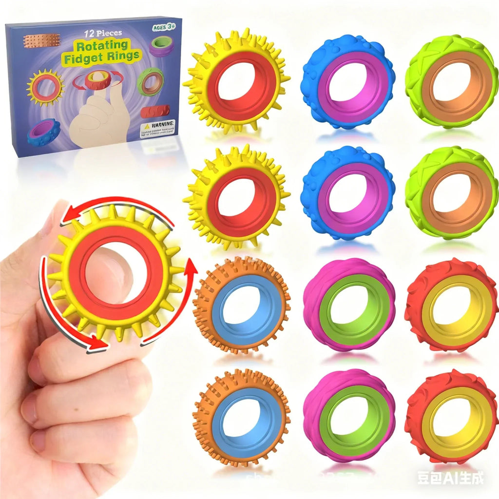 Rotating Sensory Ring Toy - Spinlette