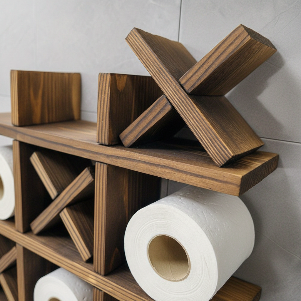 Rustic Wall Shelf Made of Wood - PineGrid