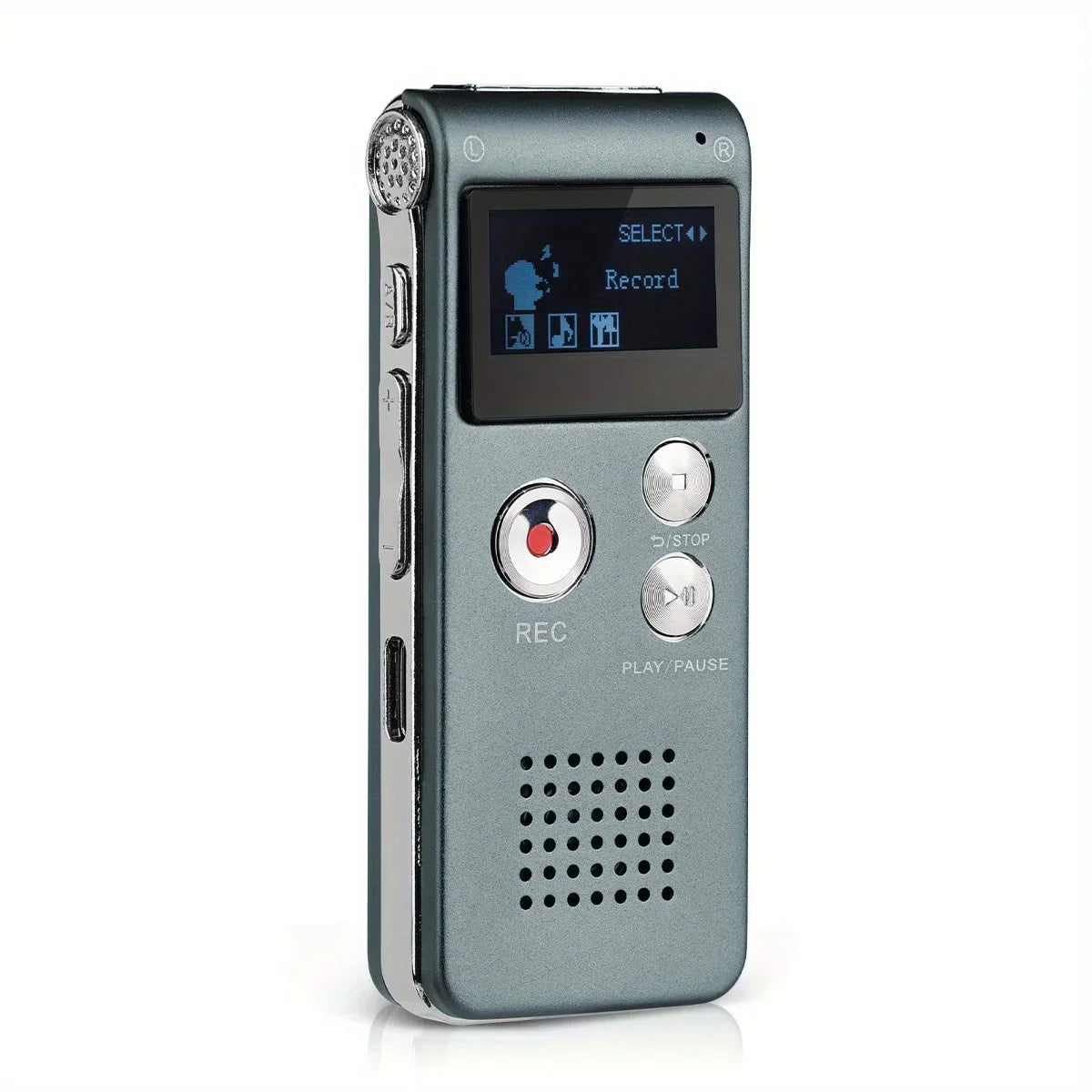 Digital Voice Recorder with Voice Activation and WAV Recording, Pocket Sized