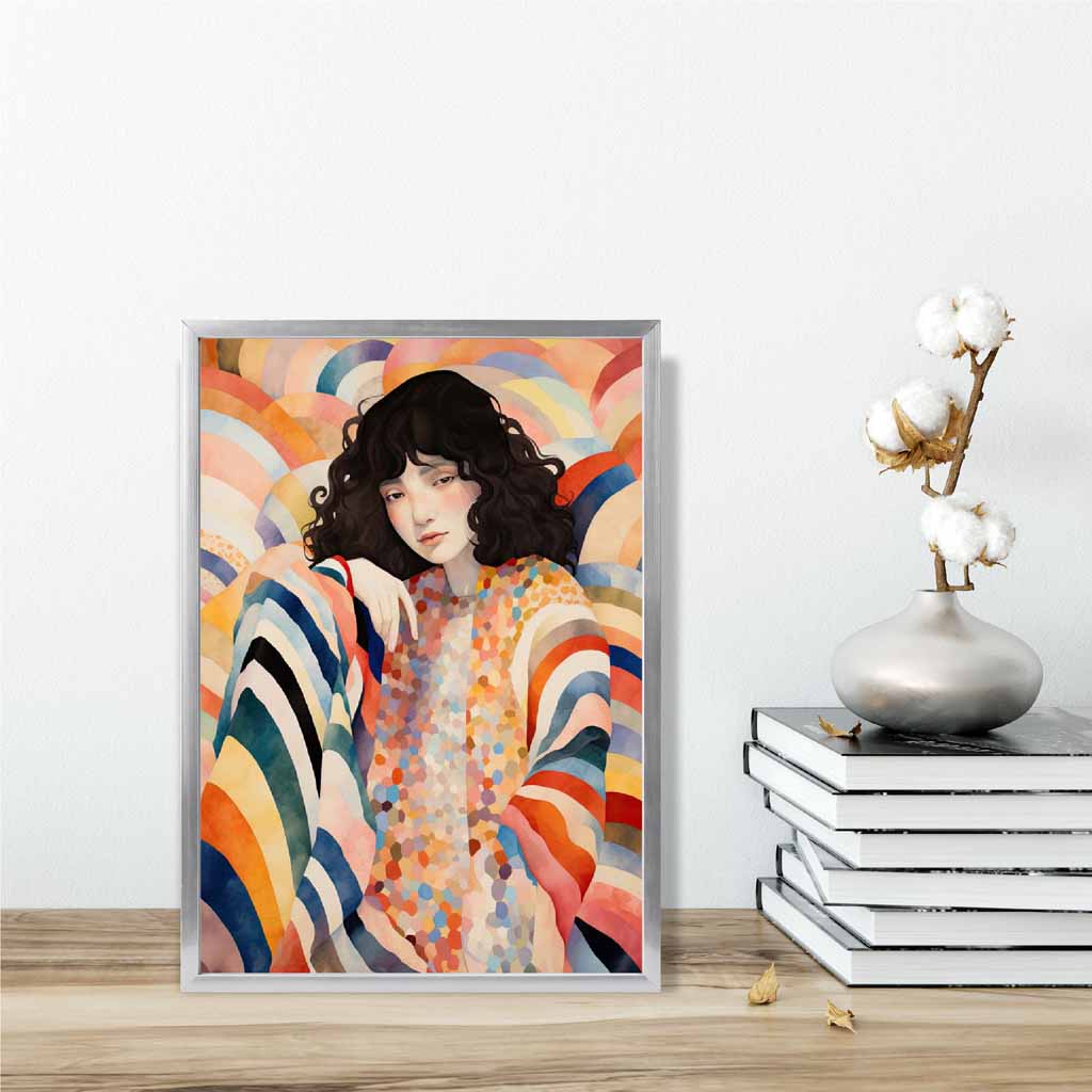Colorful abstract quirky women's print No. 2 | Bowlift