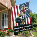 Stand For The Flag Kneel For The Cross – Patriotic Christian Flag for Memorial Day, Veterans Day & Patriotic Displays