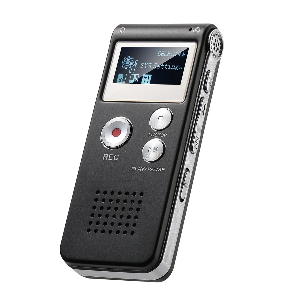Digital Voice Recorder with Voice Activation and WAV Recording, Pocket Sized