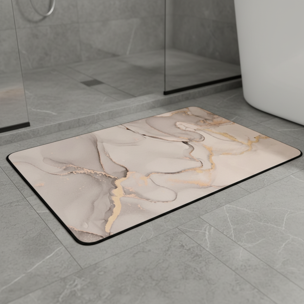 Absorbent bathroom mat - DryStepPro