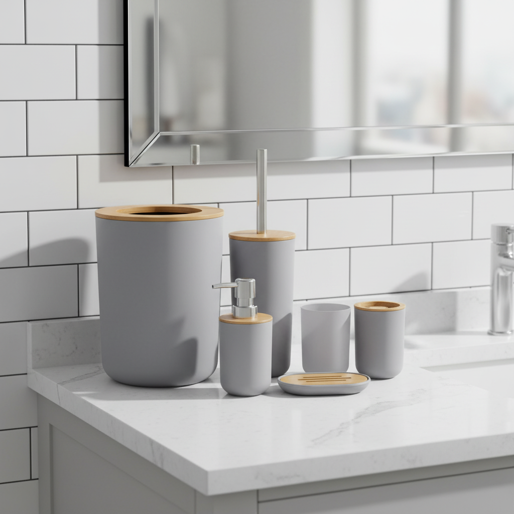 Six Piece Bathroom Set - Bathlume