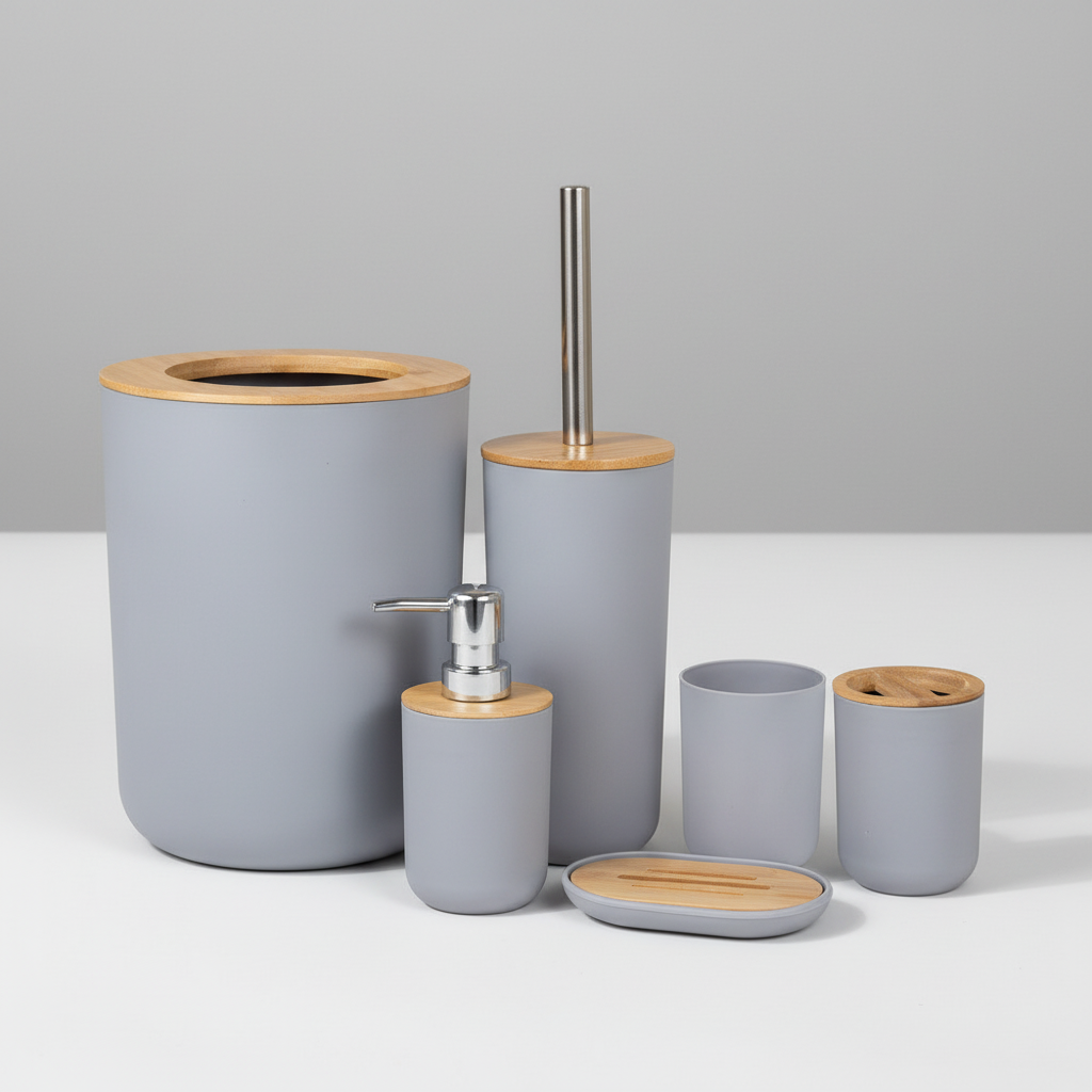 Six Piece Bathroom Set - Bathlume