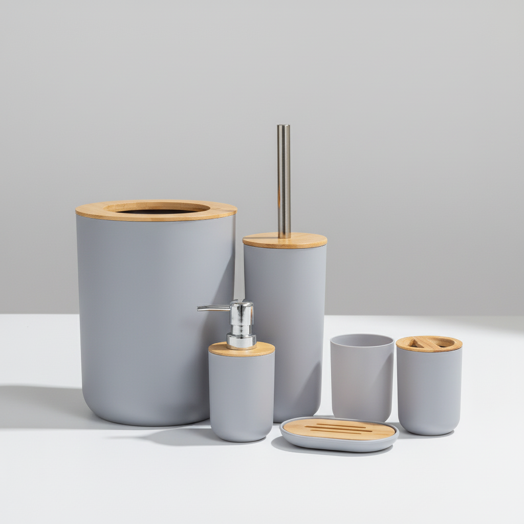 Six Piece Bathroom Set - Bathlume