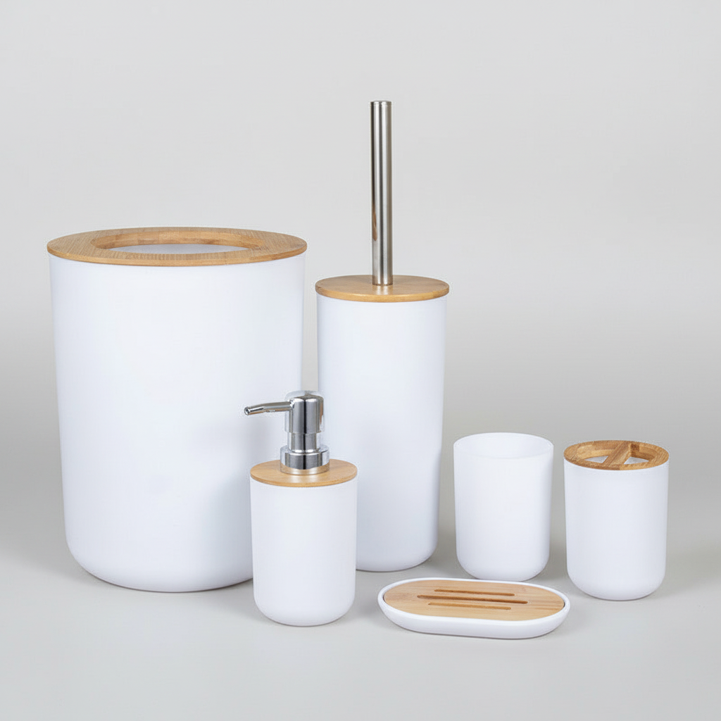 Six Piece Bathroom Set - Bathlume