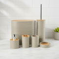 Six-Piece Bathroom Accessory Set - Bamborao