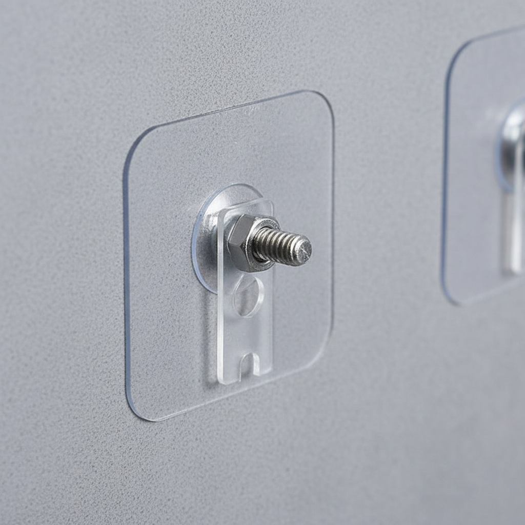 Self-adhesive bathroom hooks – StickCorner