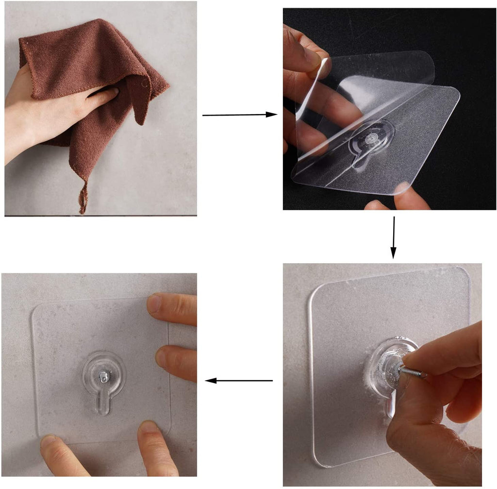 Self-adhesive wall hooks made of PVC - StickBolt