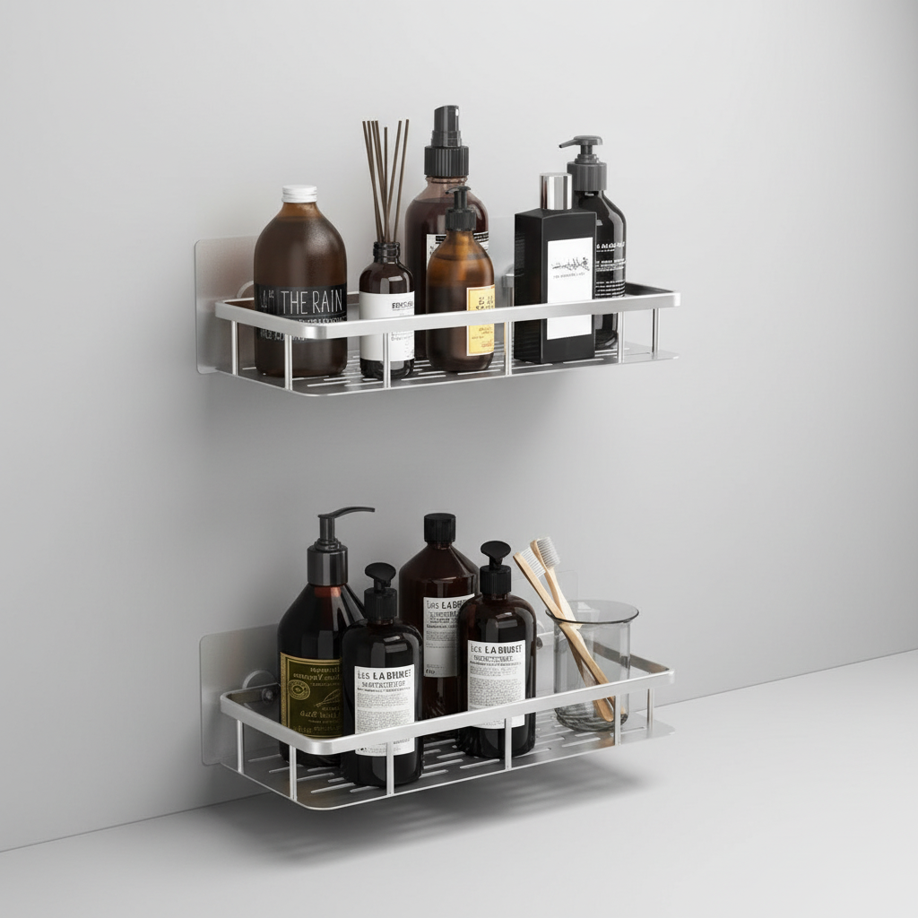 Self-adhesive bathroom shelf - Bathify