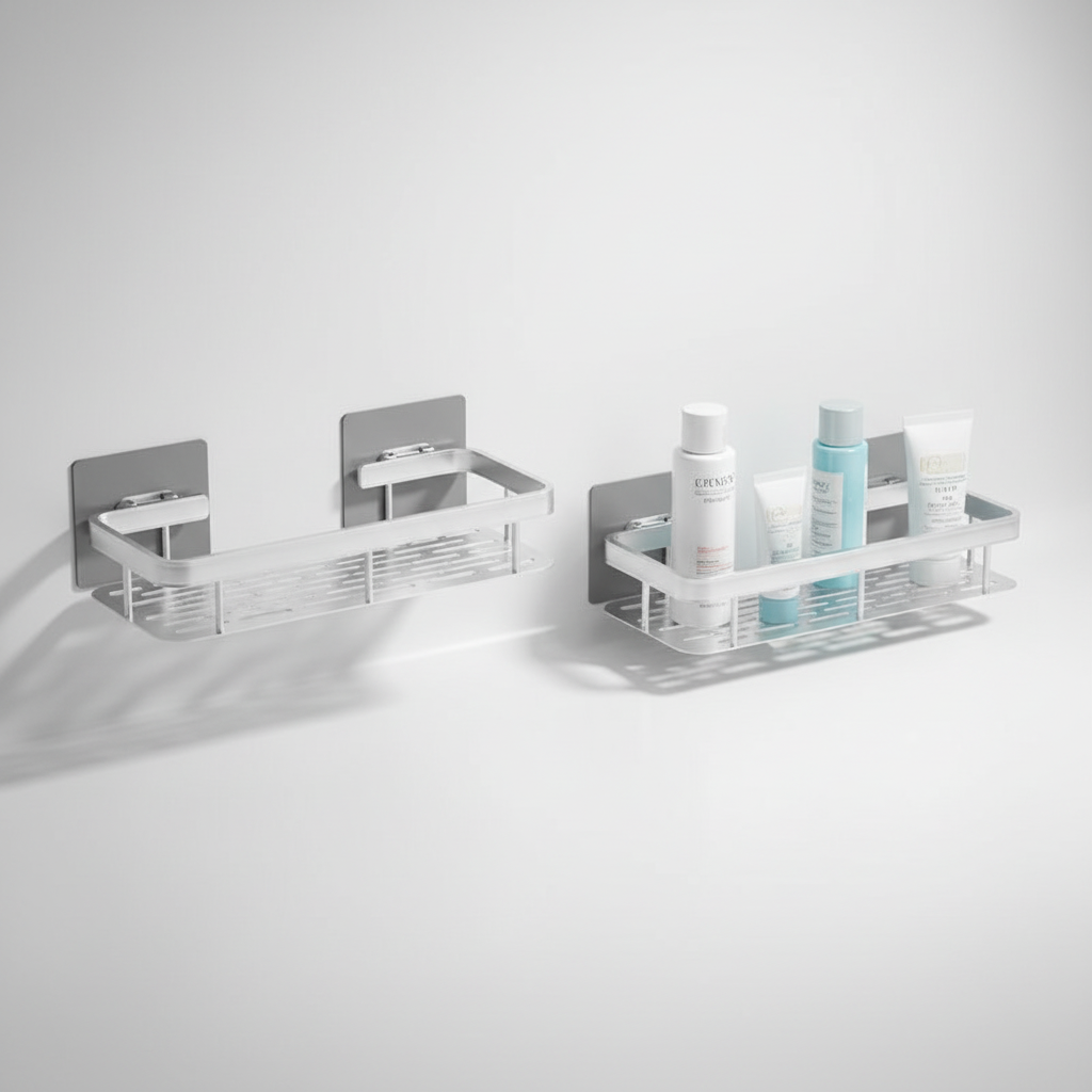 Self-adhesive bathroom shelf - Bathify