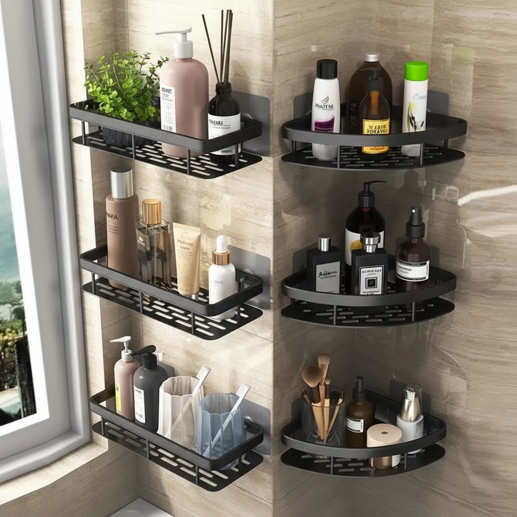 Self-adhesive bathroom shelf - Bathify