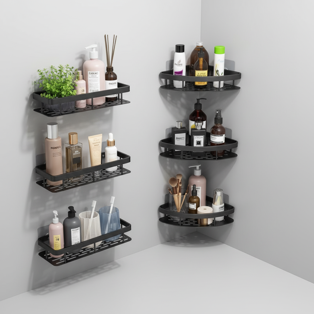 Self-adhesive bathroom shelf - Bathify