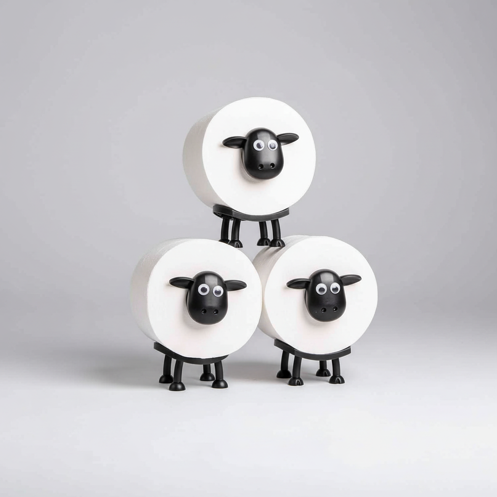 Stackable sheep design roll - RollSheep