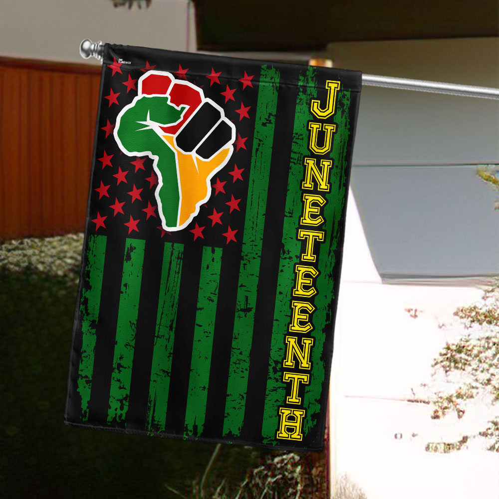 Juneteenth. African American Flag