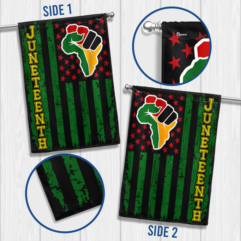 Juneteenth. African American Flag