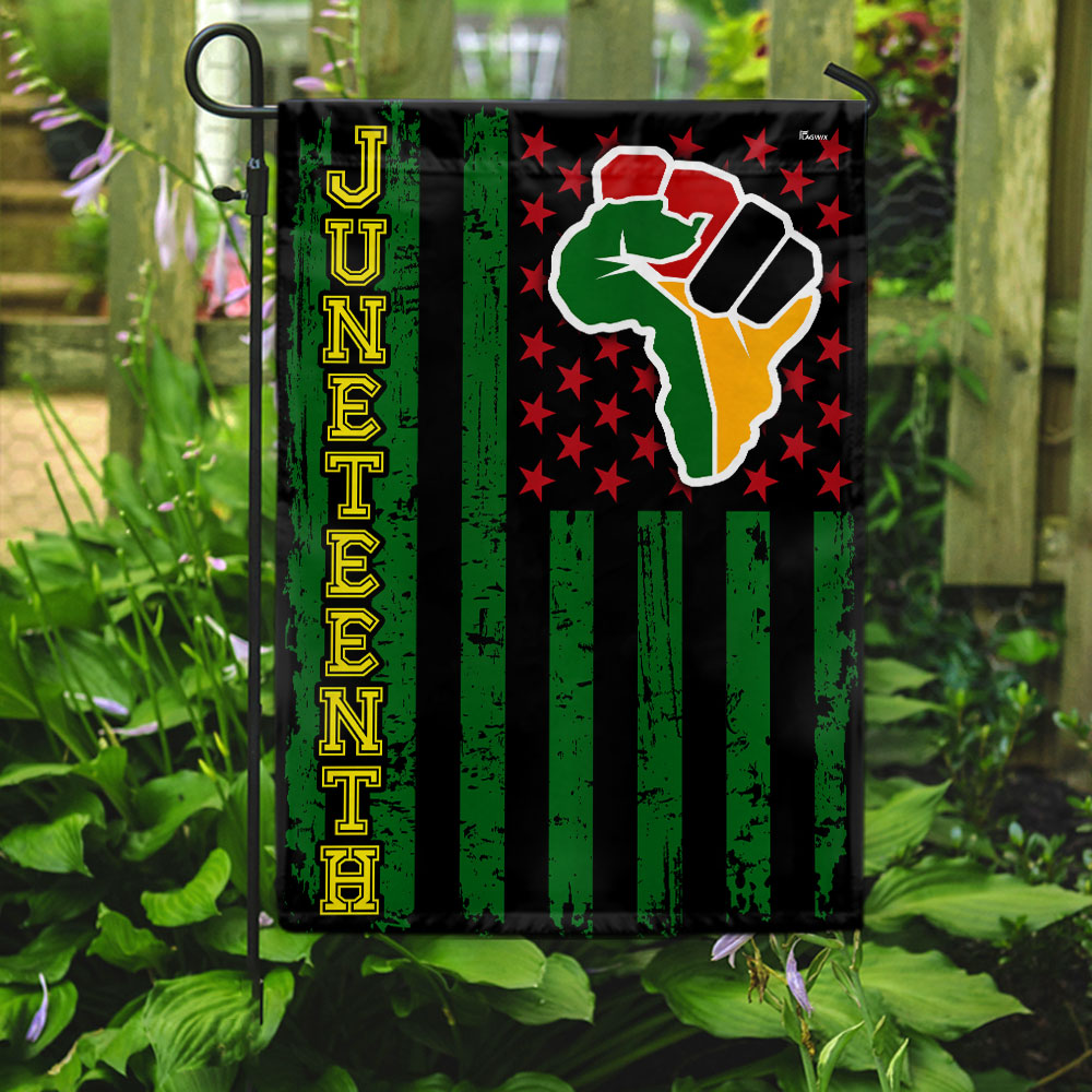 Juneteenth. African American Flag