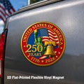 USA 250 Years Of Freedom Die Cut Magnet, 1776-2026 Semiquincentennial Liberty Bell Magnet, America 250th Birthday Truck Decal